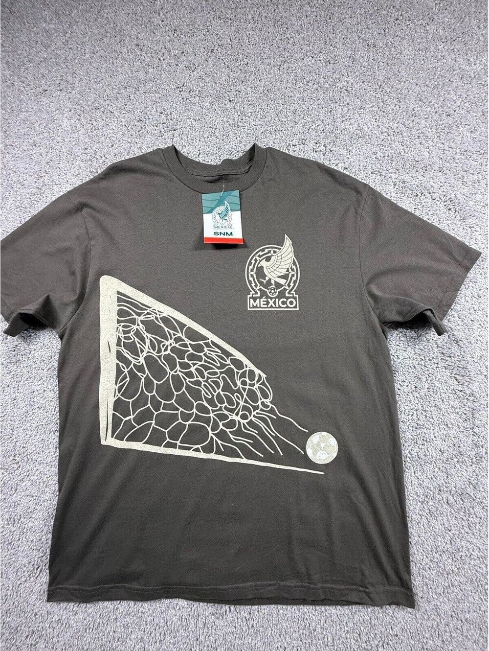 NWT SNM Mexico National Team T-Shirt Men XL Olive Green New Graphic Soccer Tee